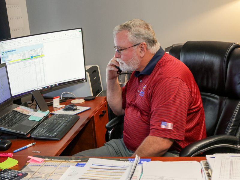 Reviewing access events and reports at a desk