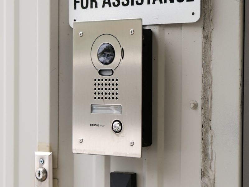 Video intercom station with integrated card reader