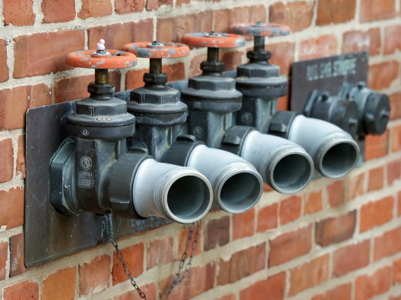 Standpipe valves with test adapters