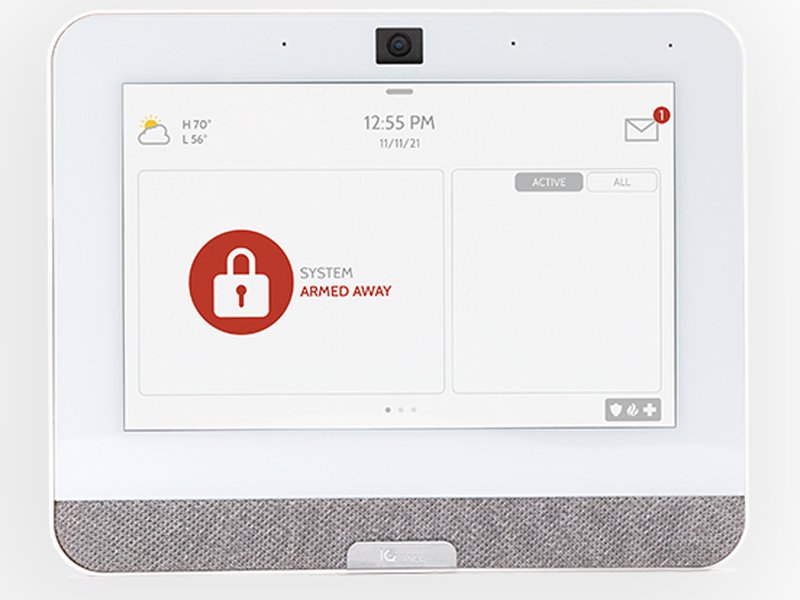 Qolsys IQ Panel with scene and system controls