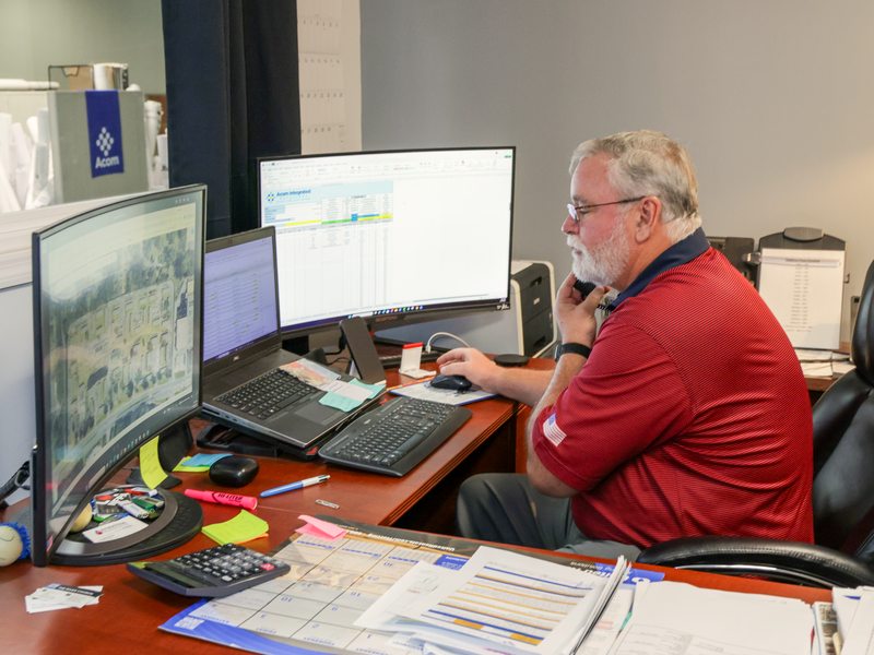 Reviewing call activity on desk monitors