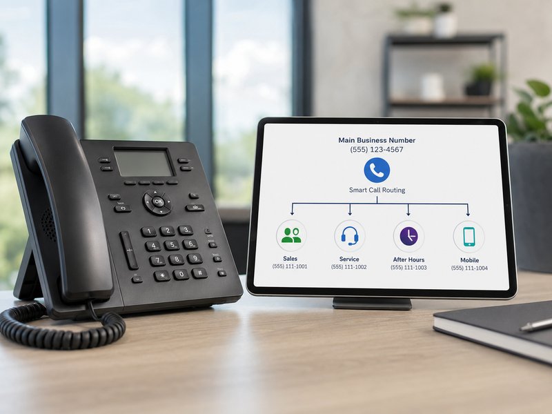 Smart call routing on a commercial VoIP phone system