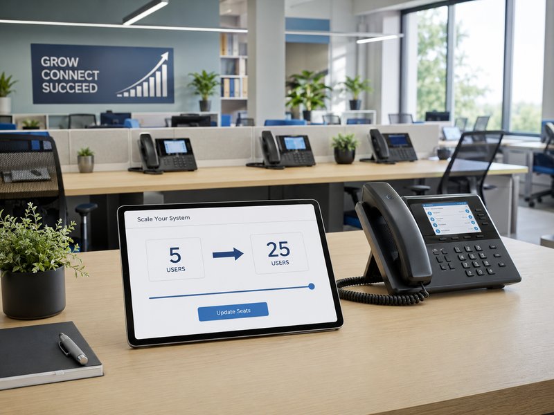 Scaling a VoIP phone system with additional handsets