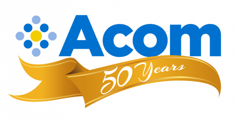 Acom 50 Years Logo Short